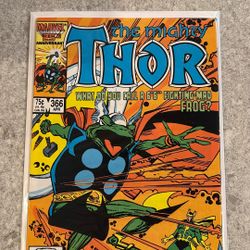 The Mighty Thor #366 (Marvel Comics April 1986) - KEY - 1st App Frog Loki NS