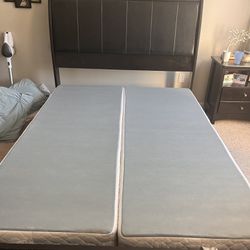 Queen Bed frame And Box Spring 