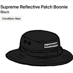 Supreme Reflective Patch Boonie Black