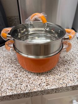 Brand new! 4qt stainless steamer and pot 2 tier