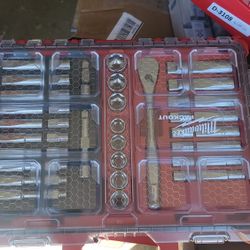 1/2 in. Drive SAE/Metric Ratchet and Socket Mechanics Tool Set with PACKOUT Case (47-Piece)
