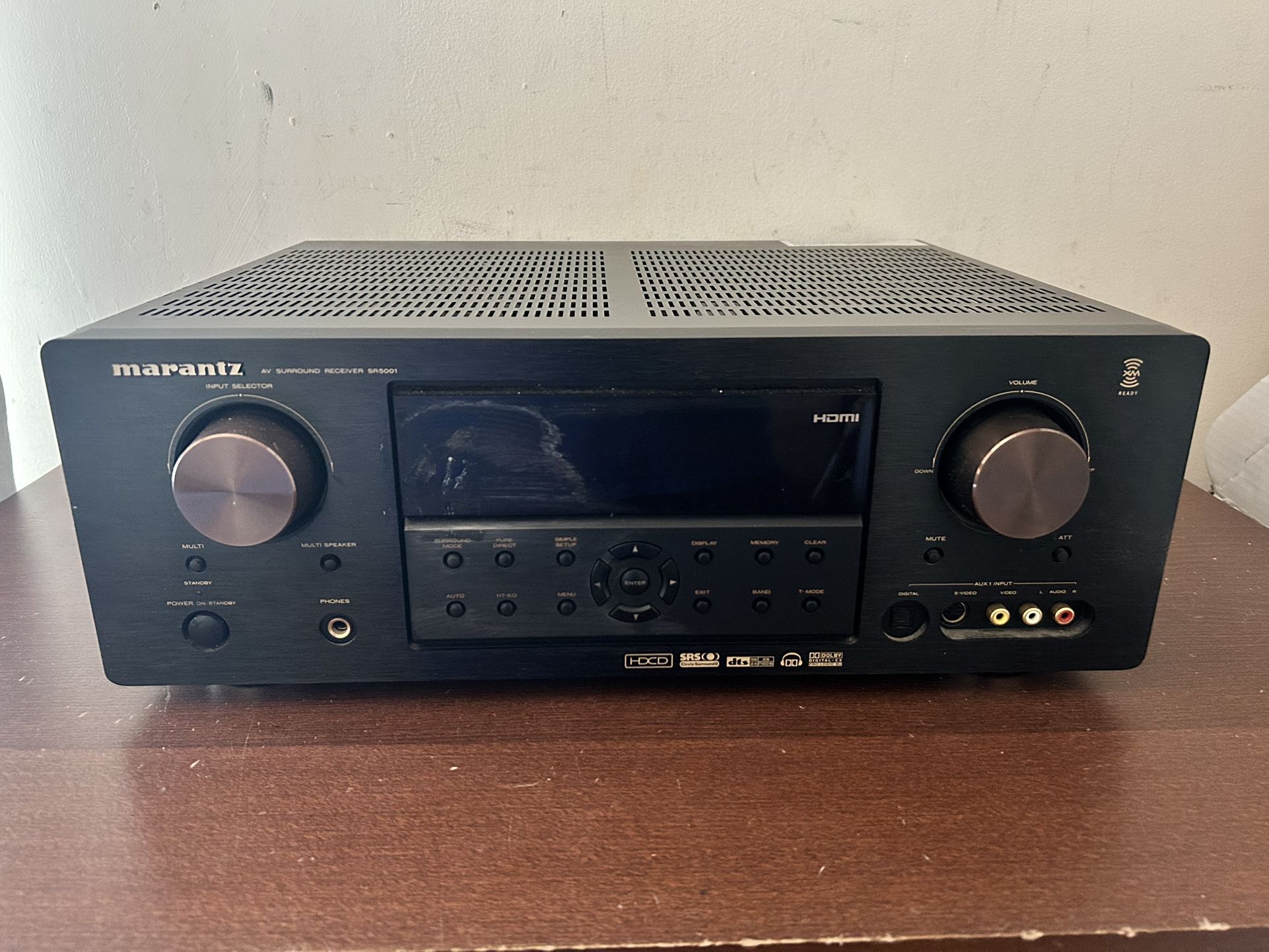 Marantz SR5001 Multi Channel Surround Sound Receiver  UNTESTED. NO POWER CORD. 