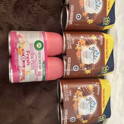 3 X Glade Cashmere Woods + Air Wick Value Pack x1