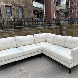 FREE DELIVERY (Leather L-Shaped Sectional)