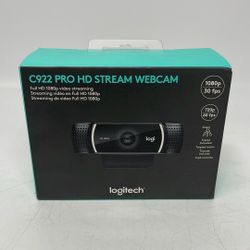 New Logitech C922 Pro HD Stream Webcam 1080p 960-001087