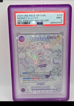 Op11 Sp Slilver Luffy PSA 9