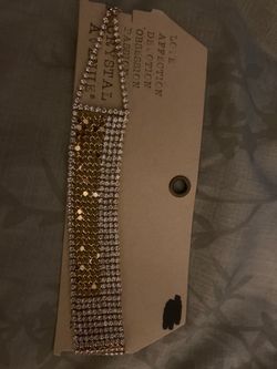 Crystal and gold necklace