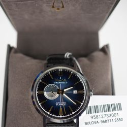 Bulova Aerojet 96B374 Men's Automatic 21 Jewels Blue Dial Watch 40mm