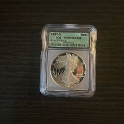 Silver Eagle 1987 PR69 DCAM 1oz