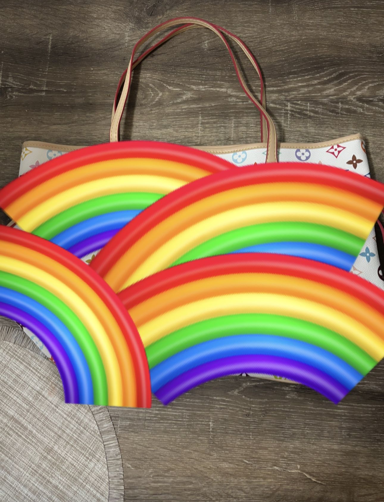 Large Rainbow Tote Bag