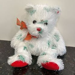 Ty Christmas Punkies Teddy Bear Plush 15&; Jolly Santa Claws Tree Stuffed 2005 
