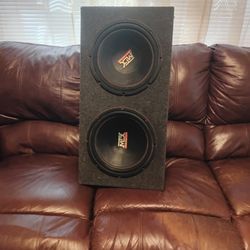 2 Mtx Subwoofers 12 Inches In The Box In Great Condition For Sale 