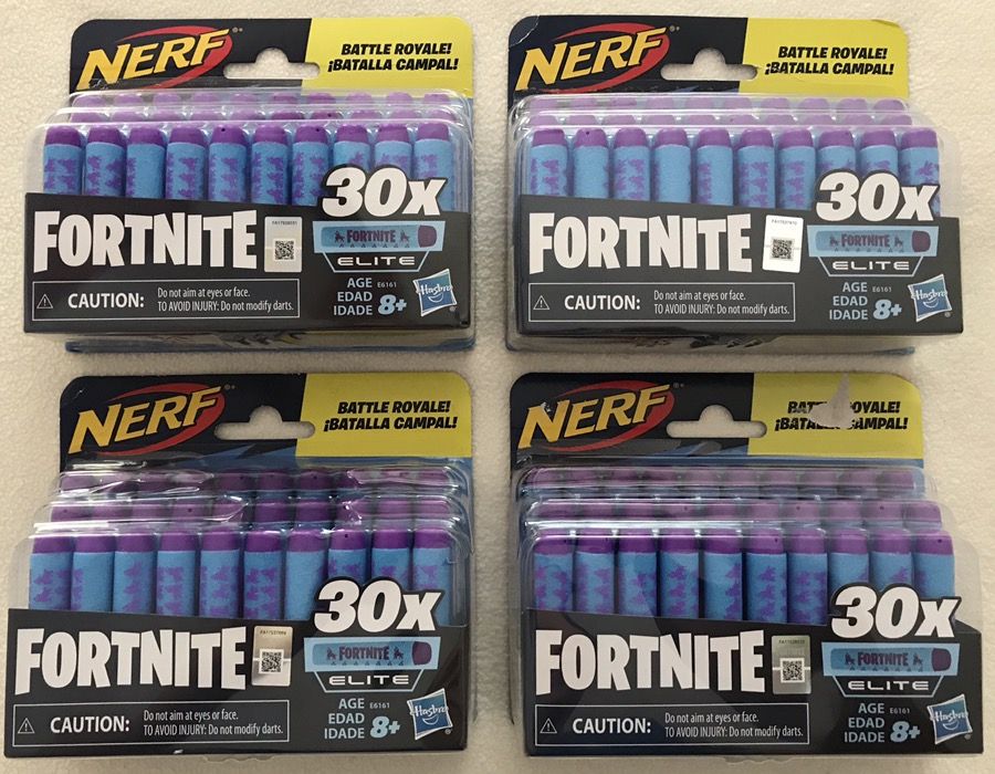 Lot of 4: NERF 30x Dart Refill Pack, NIB