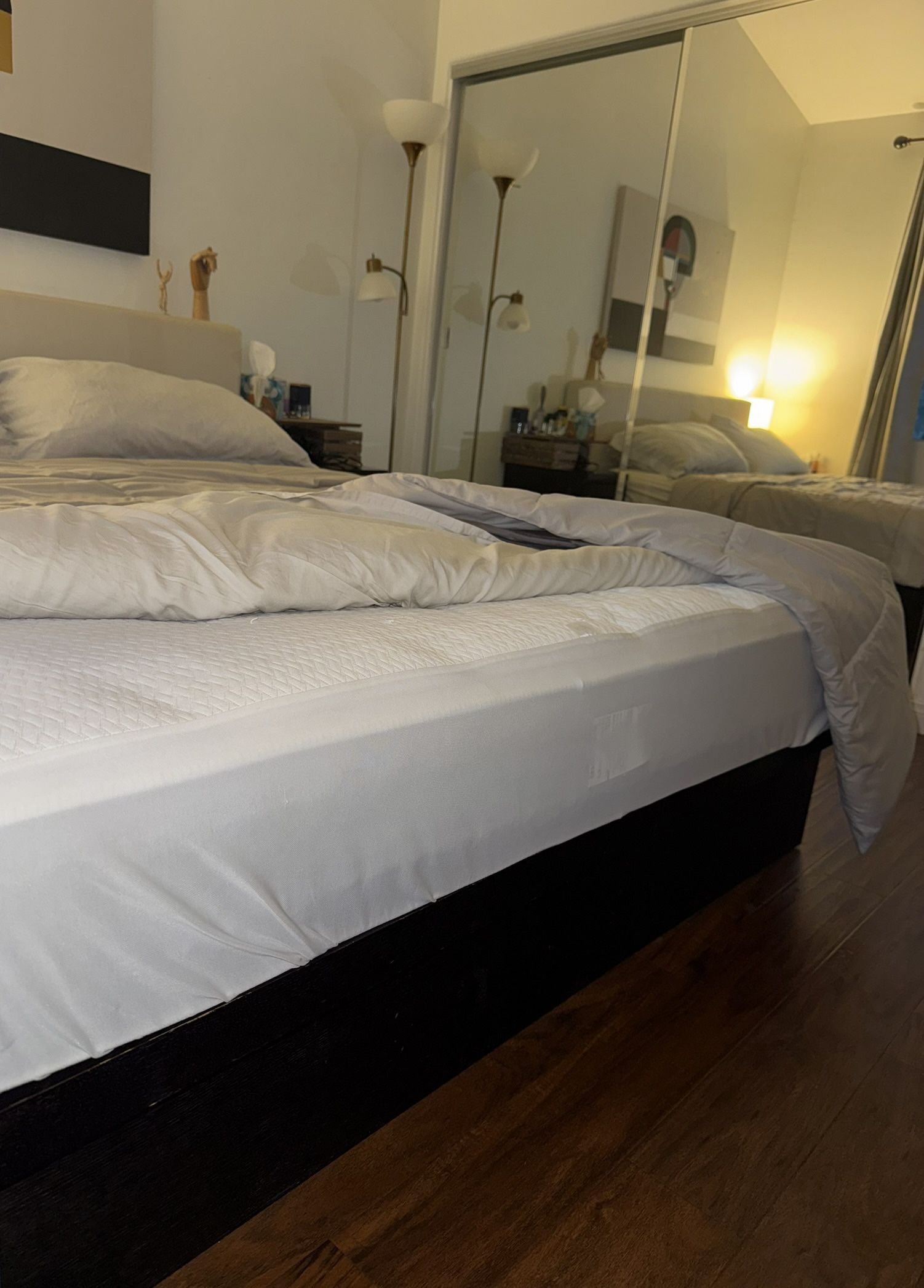 King Bed Frame With Mattress