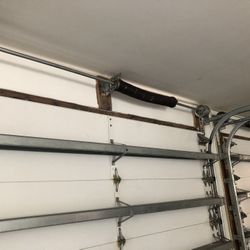 Garage Door Broken Spring Opener Off Track Replace Adjustment And Parts 