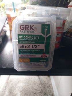 Grk Fasteners Rt Composte White Trim Screws