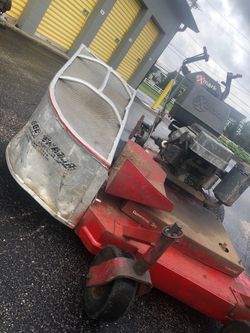 Exmark commercial zero turn lawnmower.