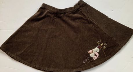 Gymboree Fox Trot Skirt Houndtooth Brown Girls Skirt Size 5T 5