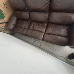 Leather Reclining Couch