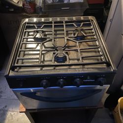 22” Freestanding Gray Metallic Propane (Gas) 3 Burners Stove Oven 