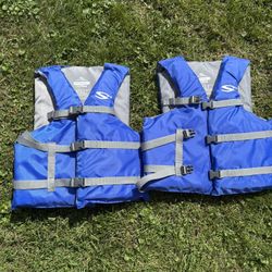 2 Adult Sized Life Jackets