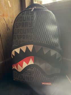 Black spray ground backpack
