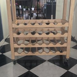 28 Wine Bottle Wooden Rack