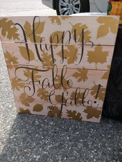 Frame fall sign