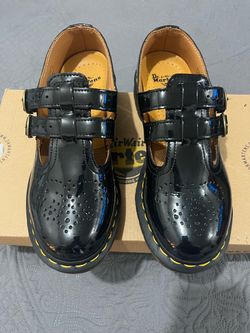 Dr. Martens Black Patent Mary Jane Shoes