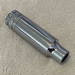 Snap On Tools 7/16" SAE 1/2" Drive 12 Point Socket DEEP Flank S141 - USA