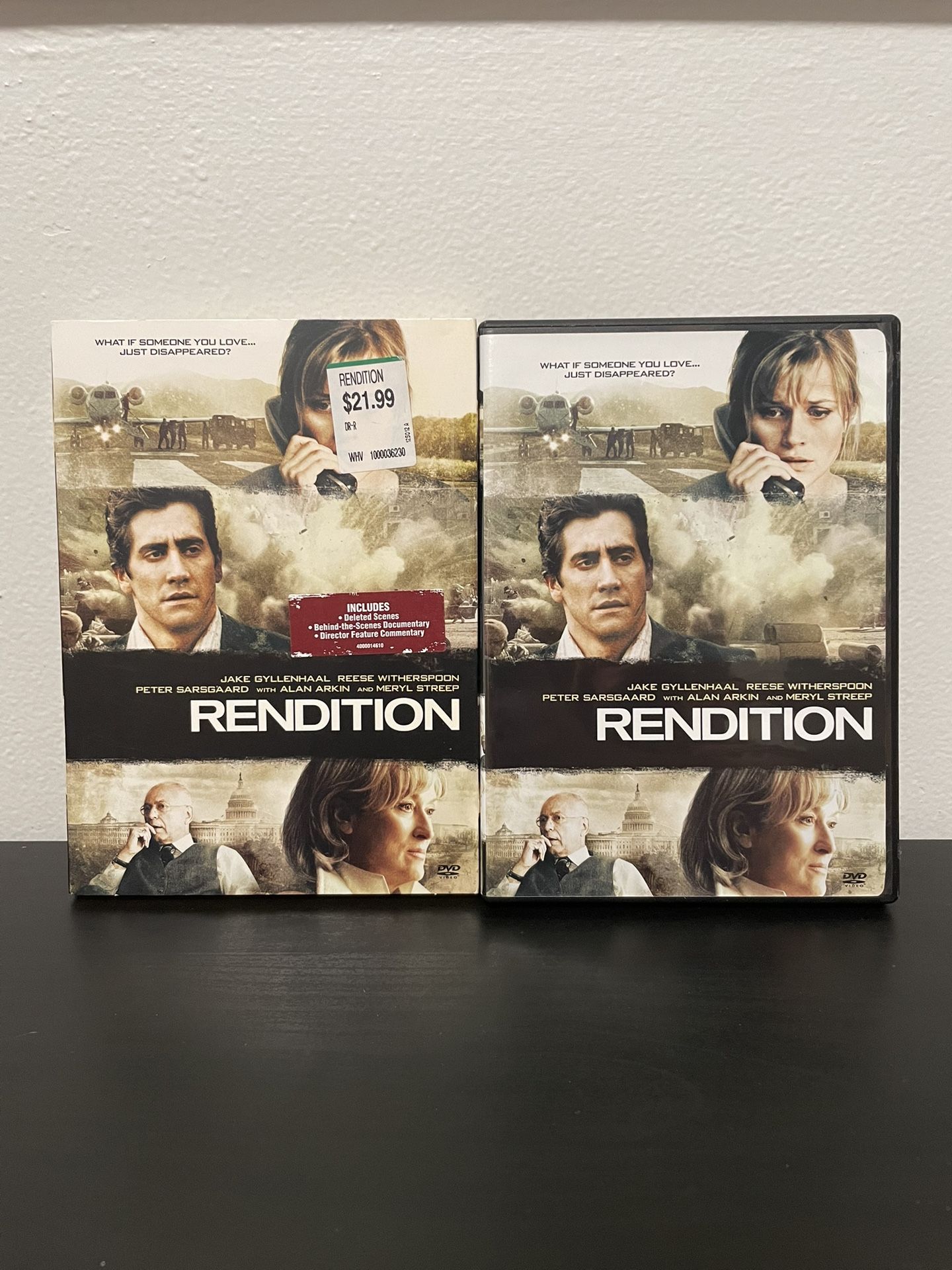 Rendition DVD Movie Jake Gyllenhaal Reese Witherspoon Slipcover 2007