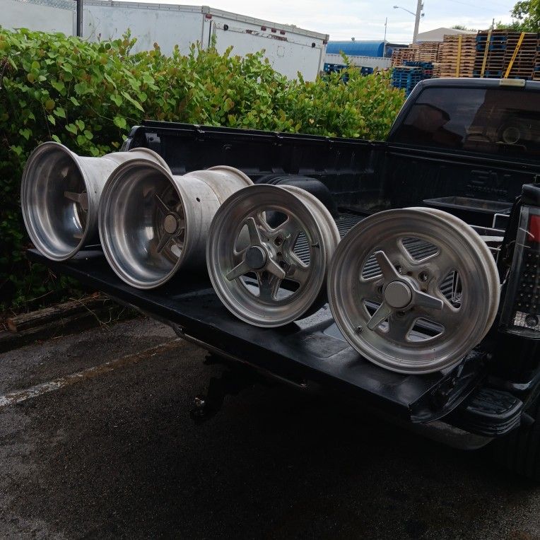 15 Weld Racing Prostar 15X15 & 15X3.5 RIMS Wheels SPINNER VINTAGE Drag ...