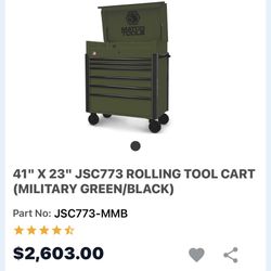 Military Green Matco Tools Box