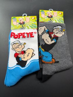 Adorable POPEYE Unisex Crew Socks