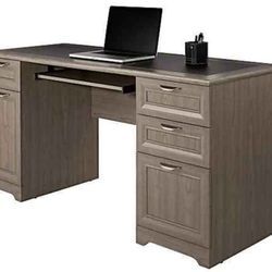 Realspace Magellan 59"W Manager's Computer Desk, Gray (NEW IN BOX)