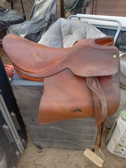 Horse Saddle And Belt