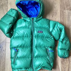 Patagonia Kids 4T Down Puffer Jacket With Hood