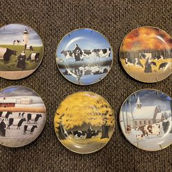 6 Franklin Mint Heirloom Recommendation Collectors plates