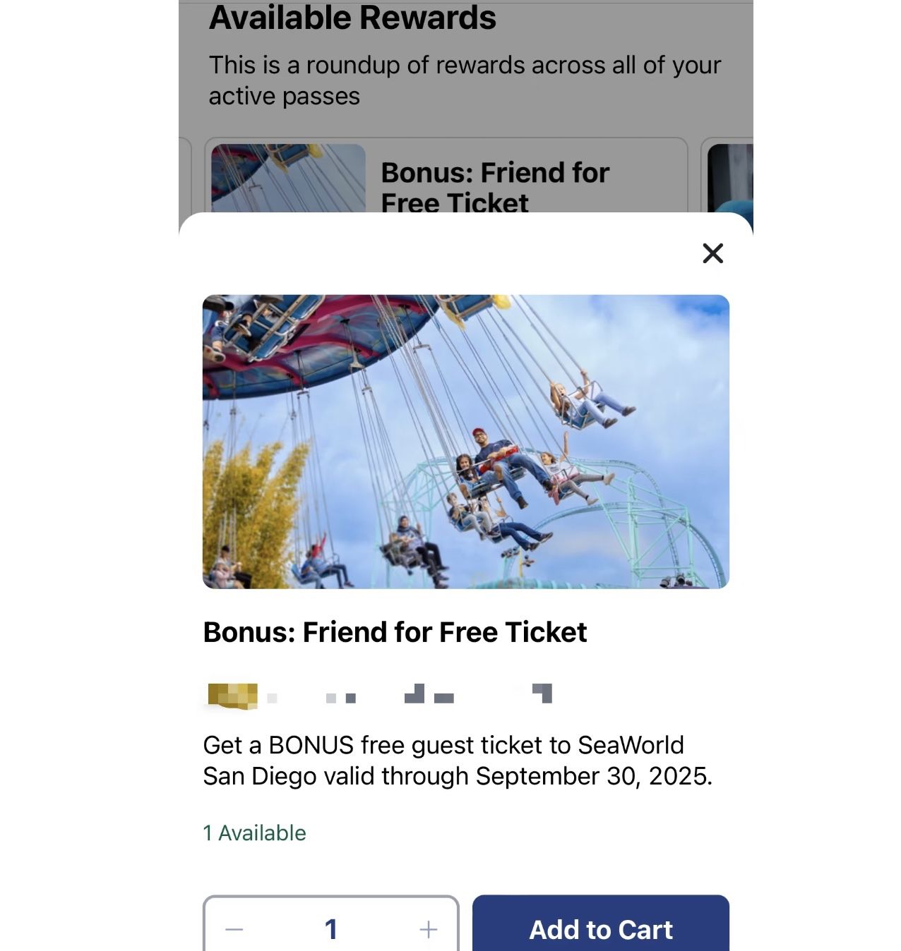 sea world guest ticket