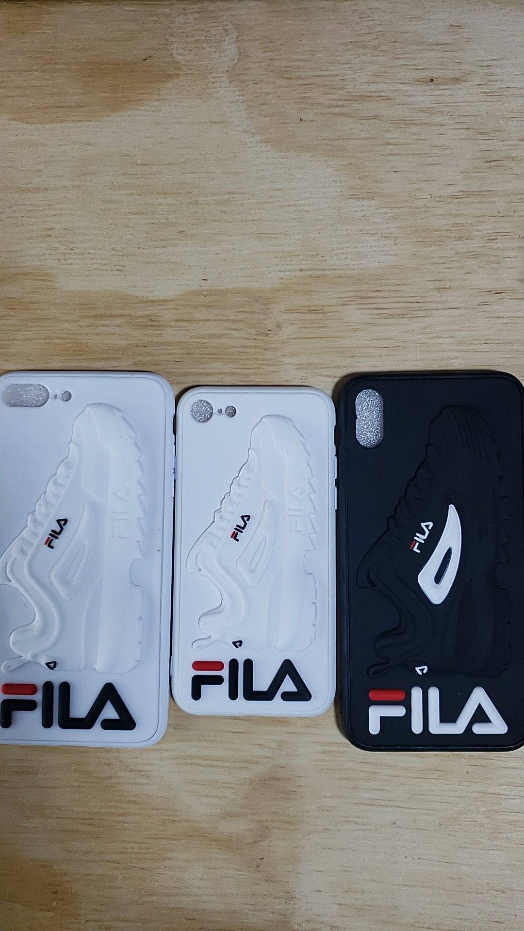 Fila Phone case For iPhone X/Xs/ Xs MaxXR 7/8 7/8 Plus Color Black and White