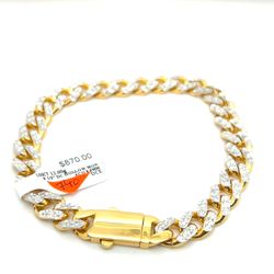 10kt Gold Hollow Diamond Cut Monaco 8 1/2” 8.5mm 12.00grams 168546 2