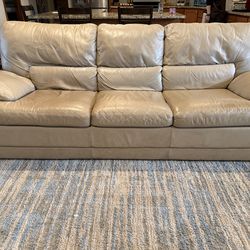 Leather Couch and Loveseat