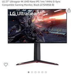 LG Ultragear 4K 27’’ Uhd Nano Ips 144hz