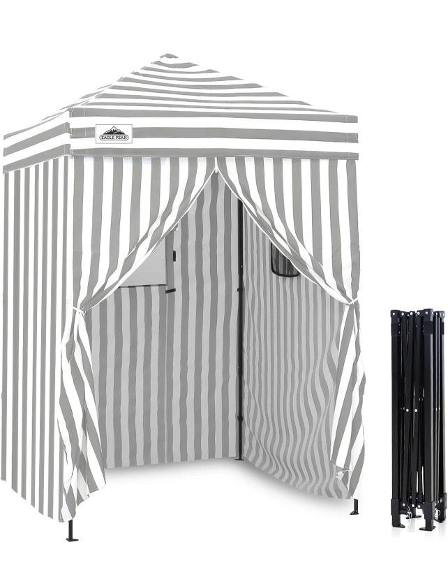 Pop-Up Awning, Sun Shelter, Changing Room, Portable Privacy Tent