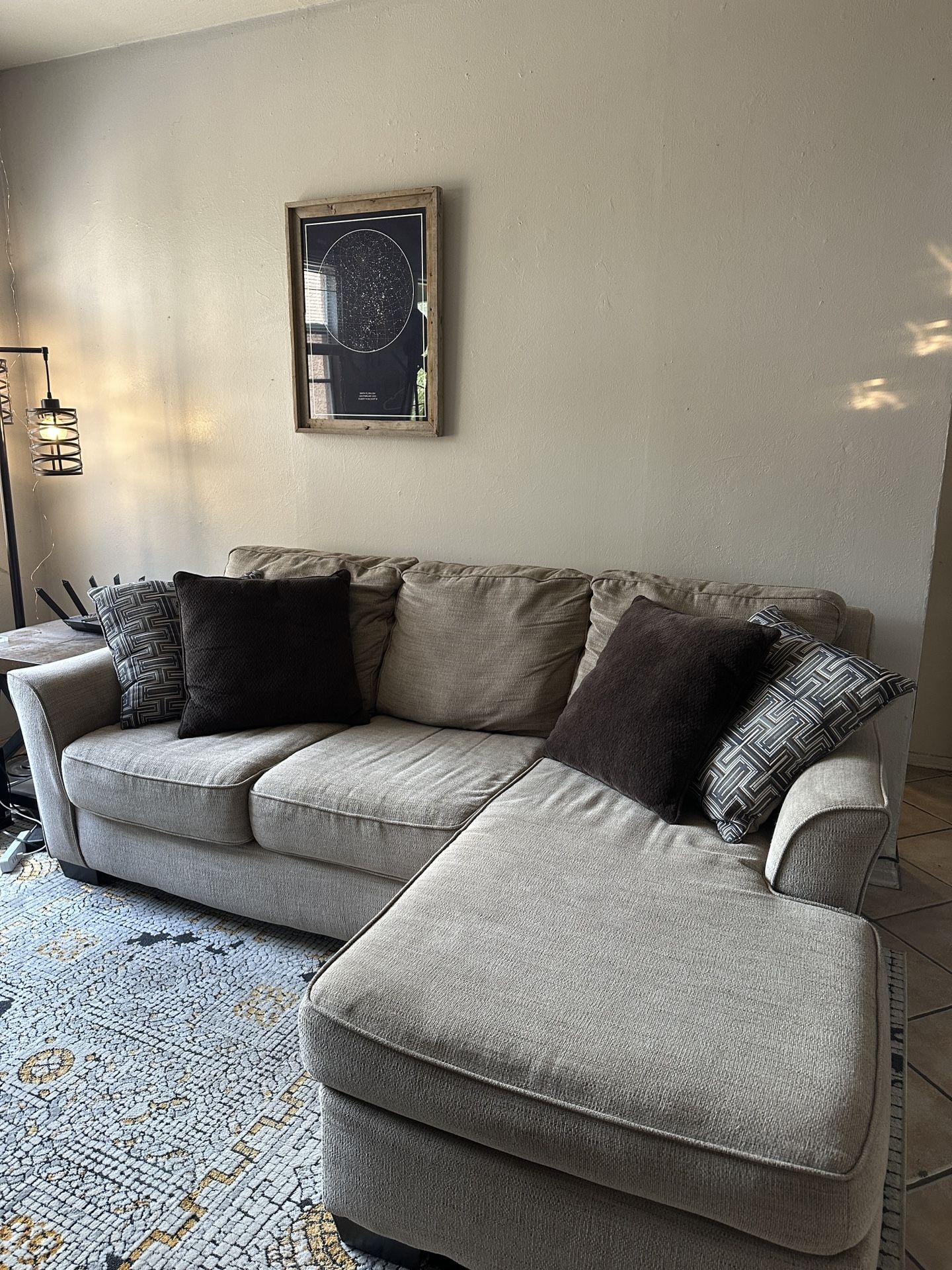 Comfortable Sectional Couch And Pillows