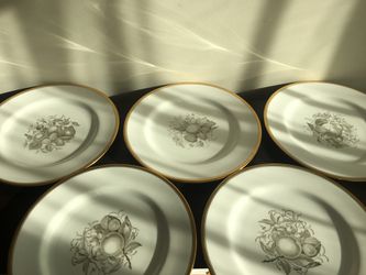 5 Spode Bone China Dinner Plates Spode Period 1810