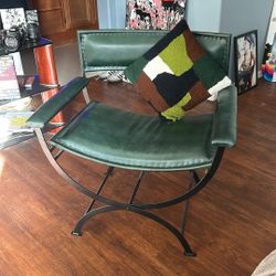 Leather Green Chair 