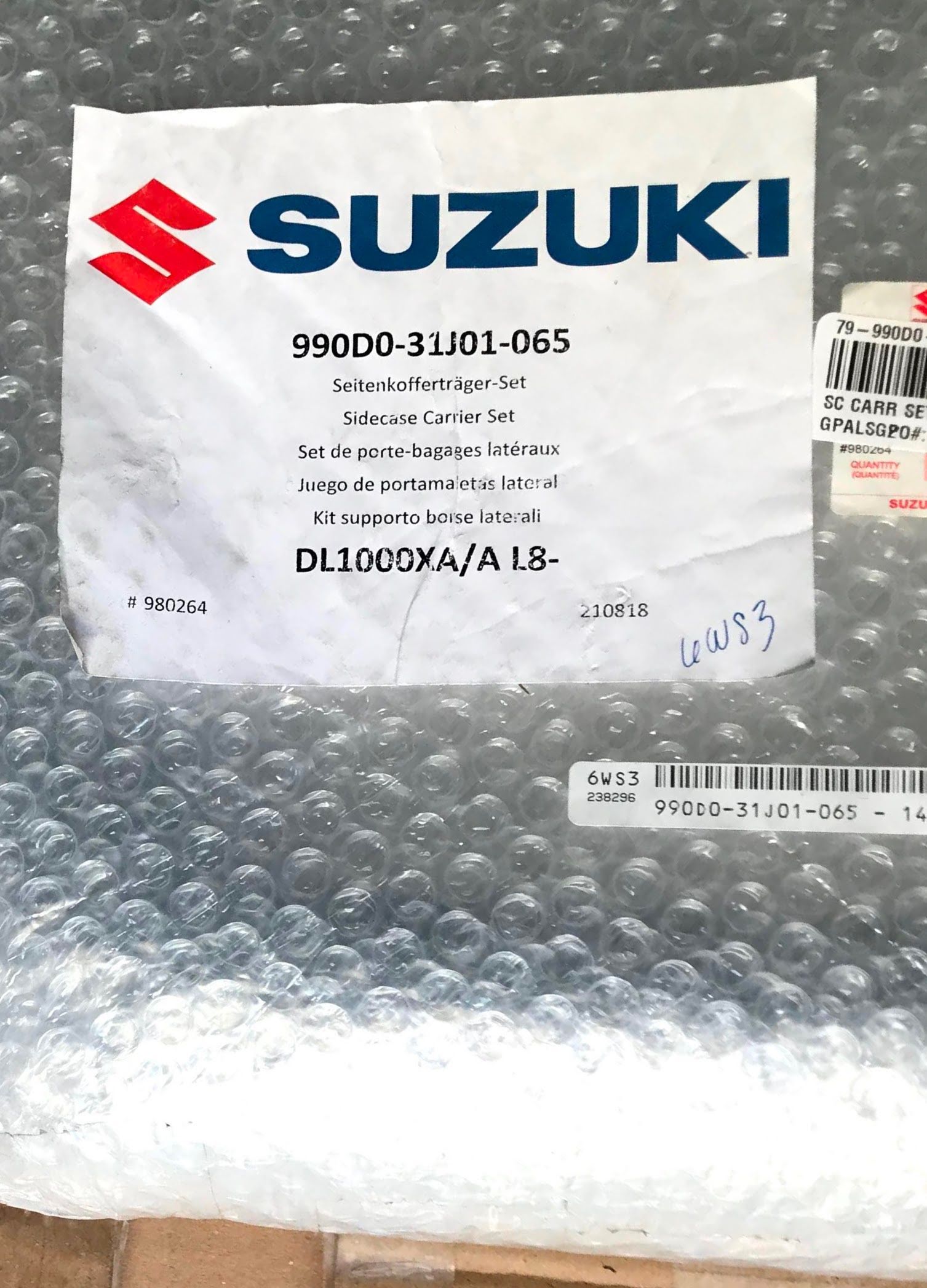 Suzuki Side Case Carrier Set For Vstrom 1000 2018-2019