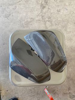 Carbon Finer Mirror Caps. BMW 3 series