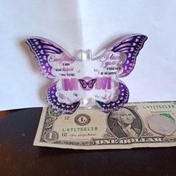 Butterfly Shaped Mother's Day Plaque 